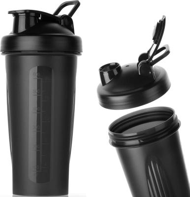 China Hot Selling Viable Plastic Drinkware 600Ml Protein Water Shaker Bottle For Sports Gym Fitness for sale