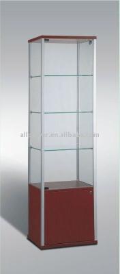 China Display display showcases, aluminum profile, tempered glass, melamine faced panel, halogen lights illumination for sale