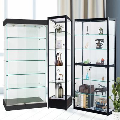 China ALLPOWER Eco-Friendly Full Frame Glass Display Showcase Aluminum Vertical Glass Cabinet Showcase (S1000) for sale