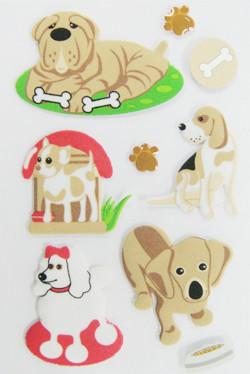 China Leuke Puppy Grote Dierlijke Stickers, Zaal de Stickerbladen van Decoratiejonge geitjes Te koop