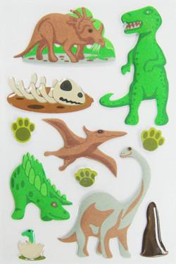 China MINI Dierlijke Mooie Gezwollen Dinosaurusstickers, Promo-de Stickers van het Douaneschuim Te koop