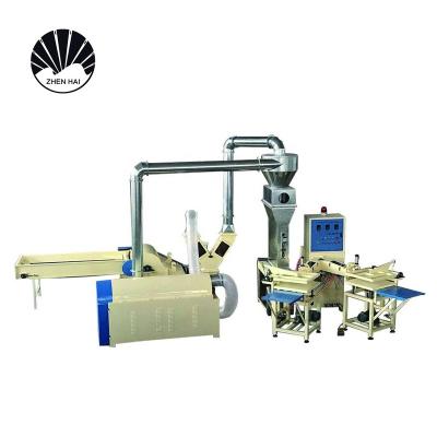 China Automatic polyester fiber pillow filling machine, fiber pillow making machine Te koop