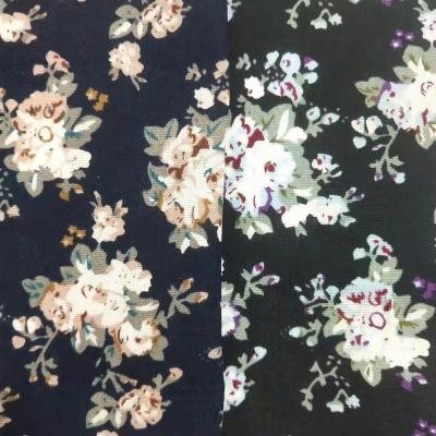 China HuaZu Textile Wholesale Breathable 100% Cotton Woven Printed Fabric For Women Dress for sale