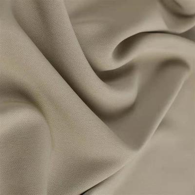 China Wholesale Spandex Woven Dayed Fabric Twill HuaZu Textile Shrink-Resistant 2031# Polyester For Dress Suits Wind Coat for sale