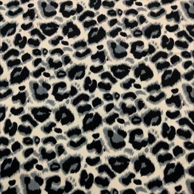 China Fancy 100% leopard printed polyester satin fabric Shrink-resistant design china manufacture for sale