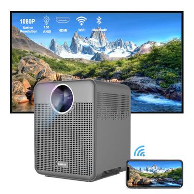 China 1080p 150ANSI lumens High Brightness android 9.0 Wireless network connection Screen Smart Led 4K Projector for sale