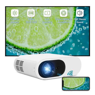 China Factory supply 5100 high brightness 1080P advertising mini smart LCD projector 4K full HD portable home theater proyector for sale