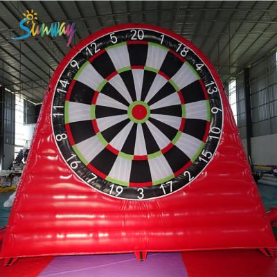 China Outdoor sports new design inflatable soccer target board, inflatable soccer target darts board game for sale for sale