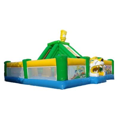 China Commercial Used PVC Sunway Inflatable Combo Bouncer With Climbing Slide for sale