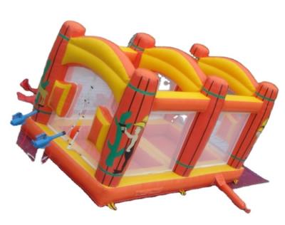 China PVC Inflatable Air Shooter, Inflatable Cannon Ball Air Blaster Air Shooter Gun, Inflatable Game for sale