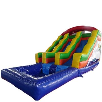 China Entertainment Outdoor Kids Inflatable Wave Slide With Inflatable Pools Cheap Price for sale