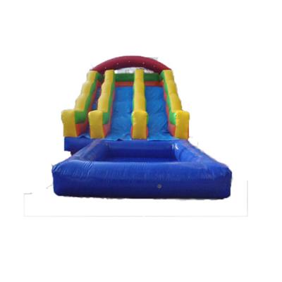 China PVC Inflatable Slide, Inflatable Jumping Slide With Pool, Inflatable Bouncy Games For Outdoor Activity for sale