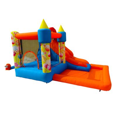 China Oxford Cloth Commercial Cheap Kids Candy Bounce House Mini Inflatable Jumper Castle Bouncer With Slide for sale