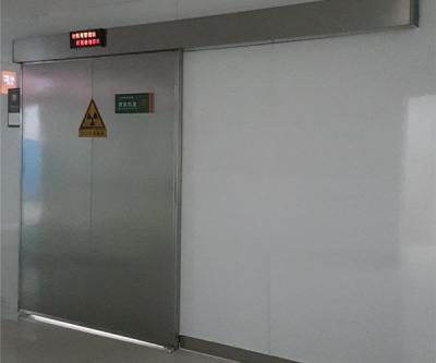 China Puerta de desplazamiento automática de acero inoxidable de la protección contra la radiación de la puerta de la ventaja para el sitio de la radiografía en venta