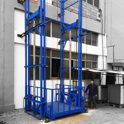 China 16Meters Hydraulic Electric Rail Type Integrated Construction Hydraulic Cargo Lift Price for sale