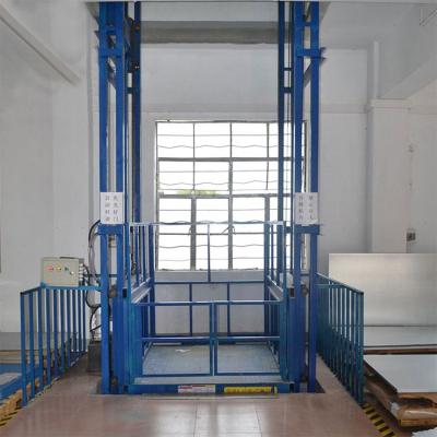 China Electric Motor Hydraulic Guide Rail Cargo Lift Industrial Vertical Lift for sale