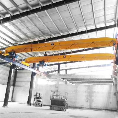 China Ton Mine Bridge Magnetic Construction Bridge Crane 20 Double Ton Machinery Suspension Beam Hook Overhead Traveling Crane for sale