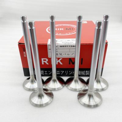 China Factory Rikmi 6D34 engine block cylinder head intake valve diesel exhaust valve for Mitsubishi engine parts ME011244 for sale