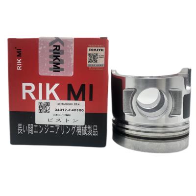 China Factory quality RIKMI C6.4 C4.2 piston for Mitsubishi diesel engine machinery engine part 34317-F40100 engine repair kit factory direct for sale