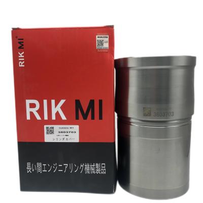 China Factory high quality Rikmi 3803703 engine cylinder liner is used for Cummins M11 engine excavator repair kit engine assembly parts for sale