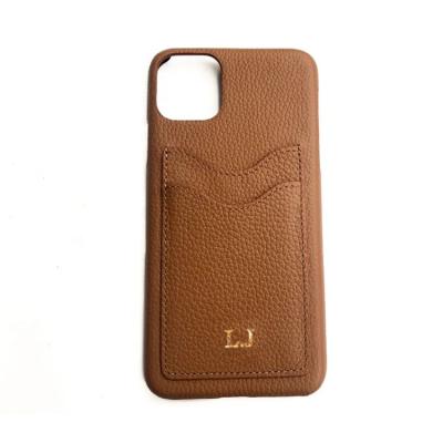 China Shockproof For iphone 13 Custom Pebbled Fashion Women Leather Phone Case With Card Holder for sale