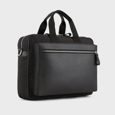 China Japan Convenient / Eco-friendly Fashion Men's Nylon Briefcase Luxury Pu Lawyer Leather Men's Briefcase for sale