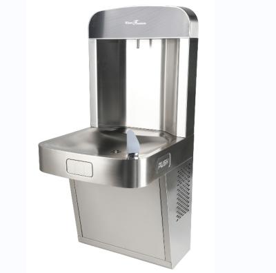 China Drinking Station 304 Stainless Steel Bottle Filling Station Drinking Fountain Wall Mounted Water Cooler for sale