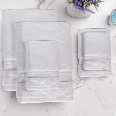 China Hotel Towel 650gsm 16S 32S Cotton Bathroom Hotel Towel Durable Absorbent Five Star QUICK DRY 5 Star Terry White 100% Cotton Towel Set for sale