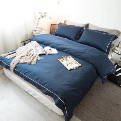 China Disposable Luxurious Easy-wash Solid Color Soft Bed Linen Large Cotton Sheet for sale