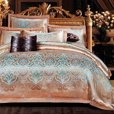 China 2016 High Quality Disposable 100% Cotton 300TC Spot Jacquard Duvet Covers Luxury Bedding Sets for sale