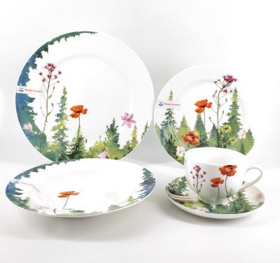 China 2021 new design viable meibo 20pc new bone china 