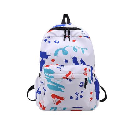 China Large Capacity Portable Graffiti Pattern Pupil Student School Backpack Custom Schoolbag Nylon Mochila Teenage Unisex School Bag for sale