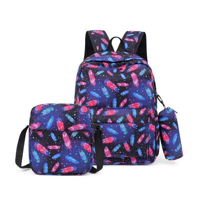 China Custom 3-in-1 3Pcs/set Lovely Children Students Students Travel Schoolbag Shoulder Bag Colorful Casual Teenager Kids Backpack For School for sale