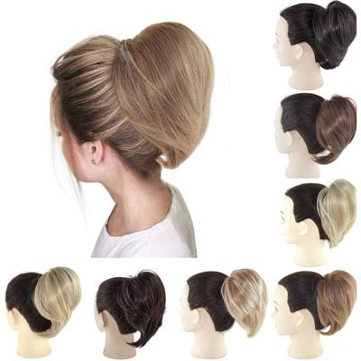 China High Temperature Fiber Synthetic Hair Pieces Ponytail Little Pony Tail Clip In Hair Extensions Headband Accessories for sale