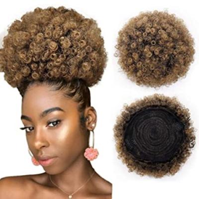 China High Quality Fiber High Quality COLOR WOMAN Curly Messy Bun Hair Piece Cover Hair for sale