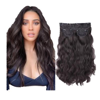 China U-tip hair imported matte high temperature silk wig boring super long curly hair multivolume ladies long wig for sale