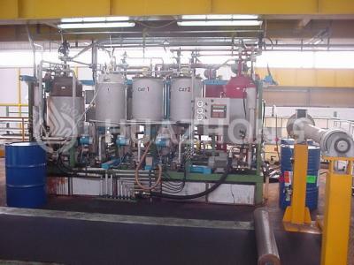 China 0.3-0.6mm Painted Steel Sandwich Panel Machine ,150mm Diameter Roller Sandwich Production Line for sale