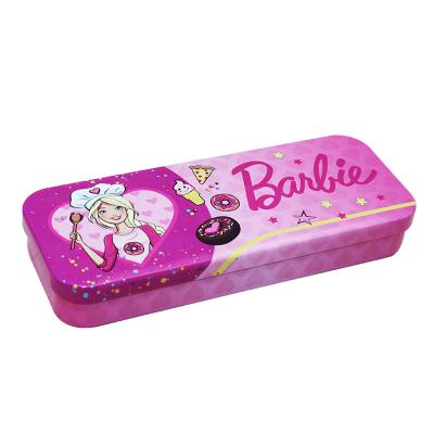 China Colorful Paint Pencil Case for Girl, Child Tin Boxes Packaging Pencil, Metal Pencil Tin Case for sale