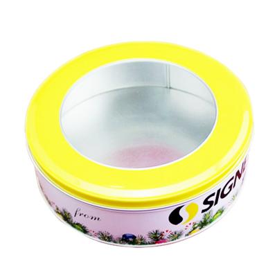 China Wholesale Christmas Tin Boxes Food Tin Cans Round Metal Tin Cans Candy Chocolate Cookie Food Packaging Tin Boxes for sale