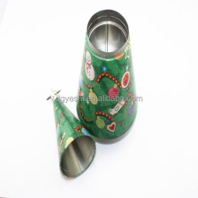 China Metal Packaging Decorative Christmas Trees Shaped Tin Cans Boxes for sale