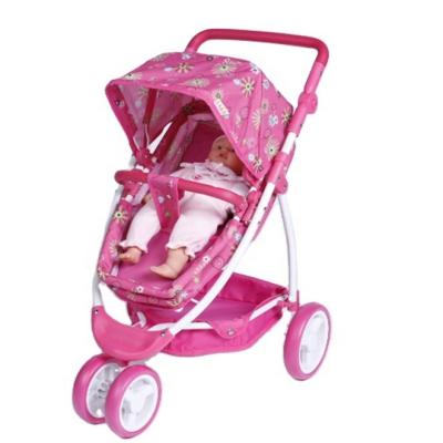 China New Hot Sales Doll Stroller Doll Jogger Toy Ferris Wheel Baby Walker Toy Girl Children Pretend Play Toys Furniture Stroller L43*W63*H70CM for sale