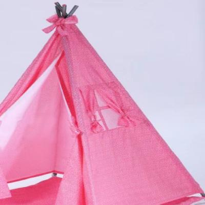 China Metal Store Hot Selling Homemade Princess Girl Game House With CUBY Band Teepee Tent for sale