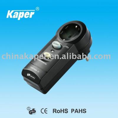 China Residential/General Purpose Adapter KPPR-10-CZ, Germany Standard, 250V/10A, RCD Rated Leakage Tripping Current 30mA for sale