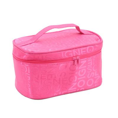 China High Quality Organizer Travel Makeup Case With Mirror , Fashion Printed Letter Makeup Bag Large Cosmetic Bags For Women for sale