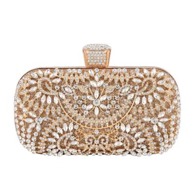 China High Quality Women's Rhinestone Sequin Glitter Bag Clutch Evening Handbag Shoulder Bags Purse For Wedding Party Prom for sale