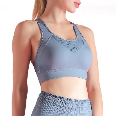 China High Impact Breathable Ladies Workout Running Sport Bra Top Fitness for sale