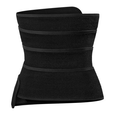 China Free Waist Sweat Belt Thick Fabric Waist Workout Gym Fitness Body Sculpting Long Yoga Bandage Belly Wrap Waist Trainer for sale