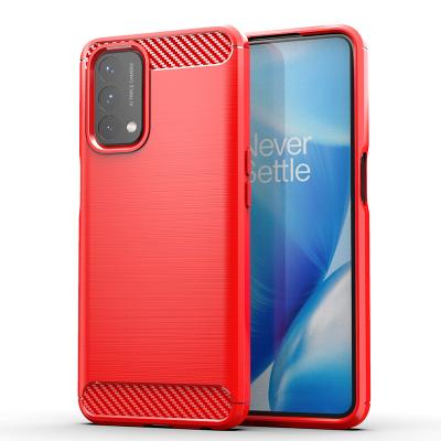 China Anti-drop Carbon Fiber TPU Shockproof Soft Back Cover Mobile Phone Case For Oneplus North N200 5G for sale