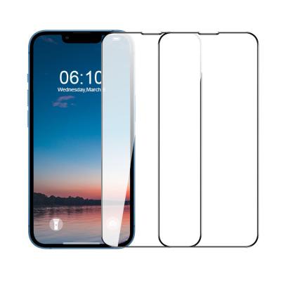 China FOR iPhone 13 Pro Max 2 Pack Tempered Glass Clear Film Case Friendly Easy Install Silk Print Screen Protector For iPhone 13 Pro Max for sale