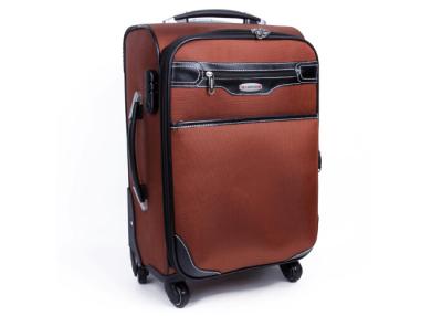 China Nylon and PU leather large suitcase on wheels trolley case luggage for travel , Sports for sale